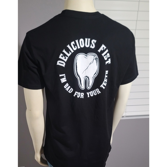 Delicious Classic Black Tee for Men - Picture 2 of 2